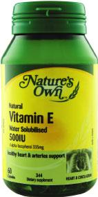 Nature's Own Vitamin E 500IU Water Solubilised