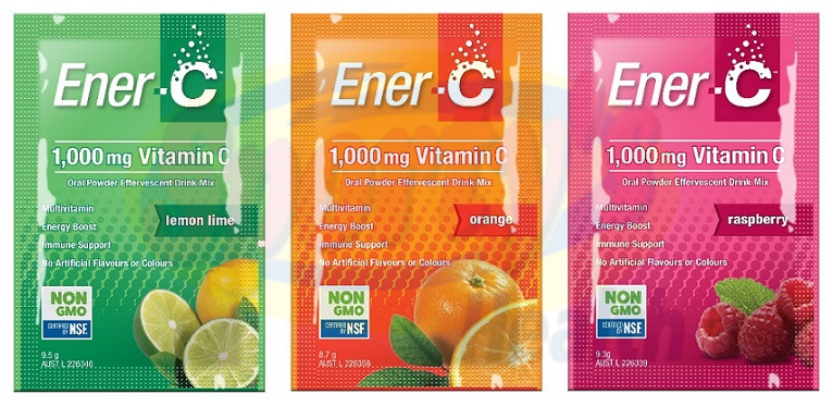 3 packets of Ener-C vitamin c powder