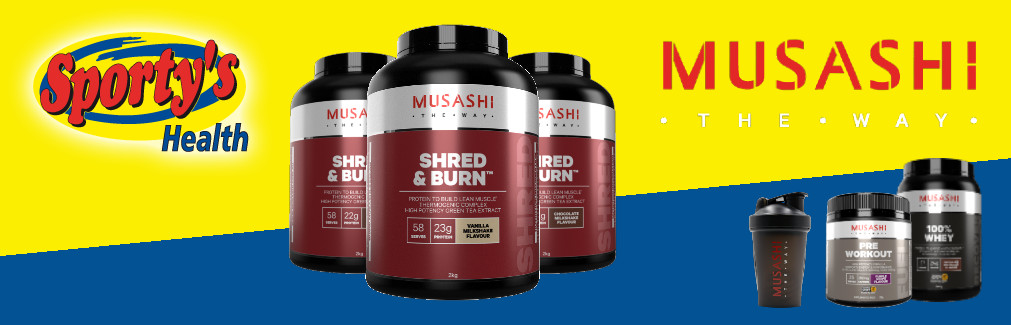 Shred and Burn Protein Powder Banner