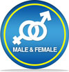 male and female friendly