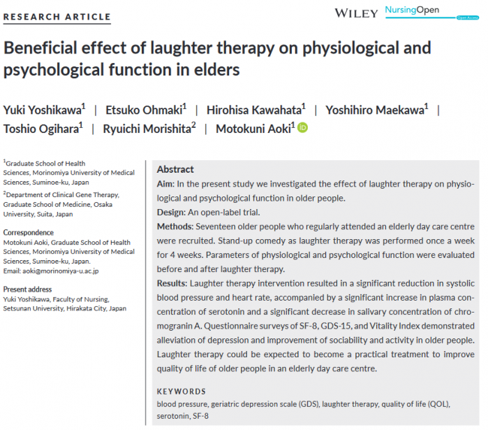 a scientific study on laughter Abstract Laughter.png