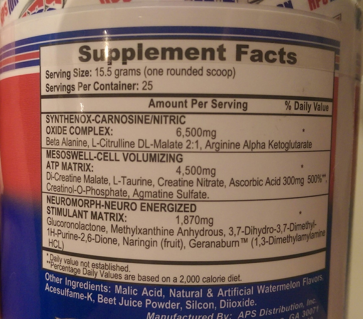  Mesomorph pre workout caffeine for push your ABS