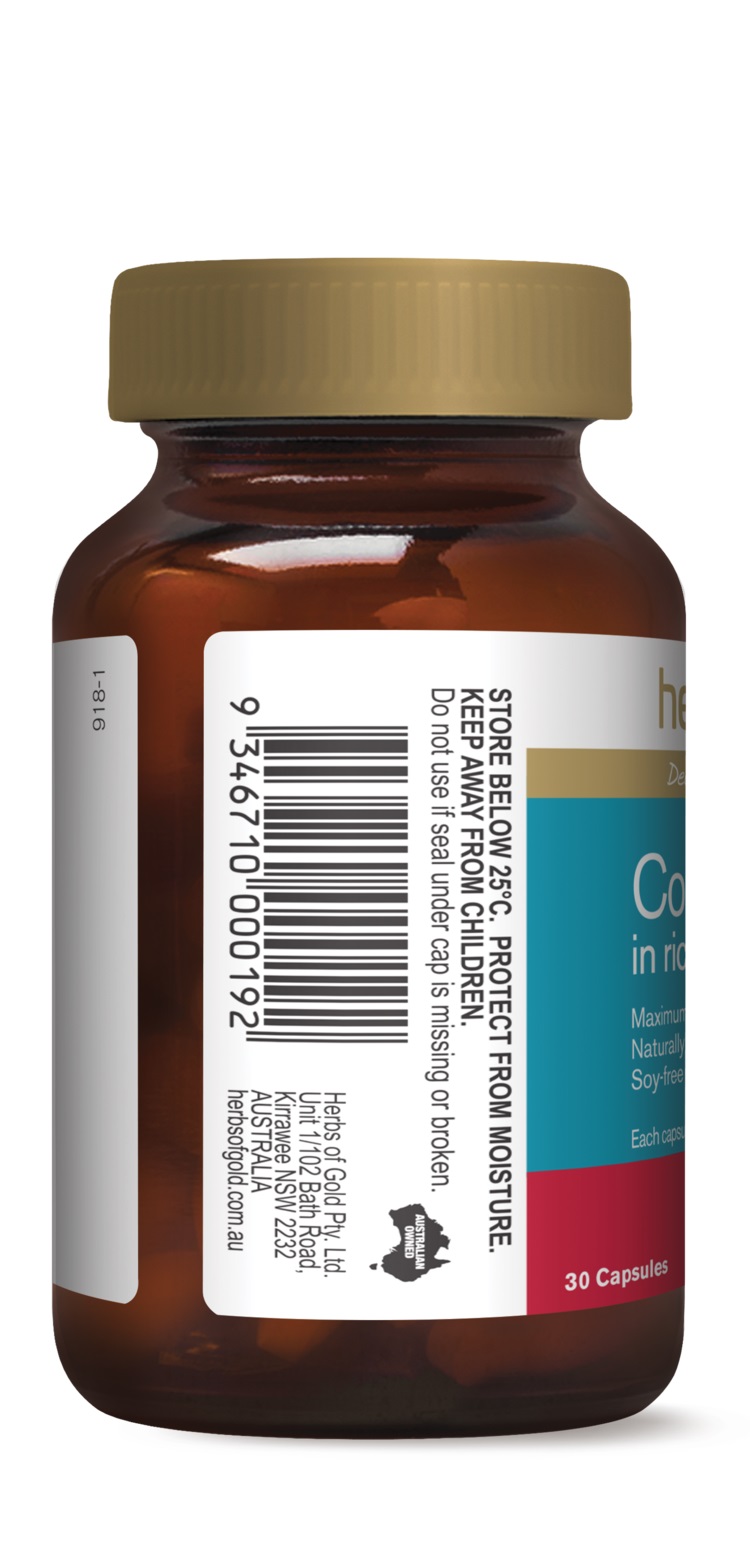 Herbs of Gold Natural CoQ10 300mg | Sporty's Health