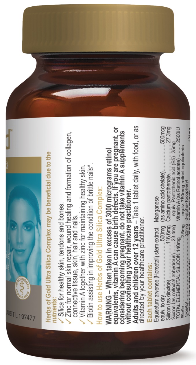 Herbs of Gold Ultra Silica Information