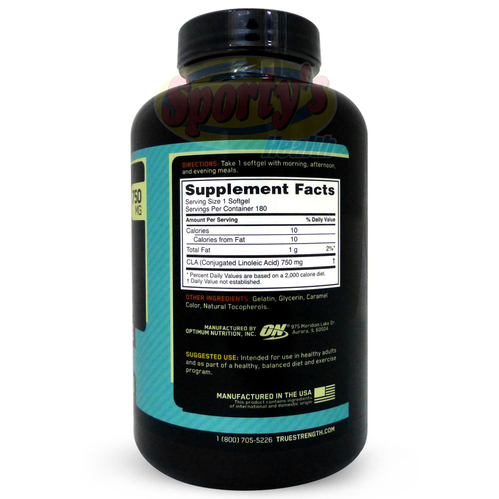 Optimum Nutrition CLA Softgels 750mg Sporty's Health