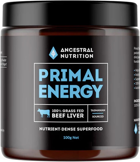 Ancestral Nutrition Primal Energy Grass Fed Beef Liver Powder