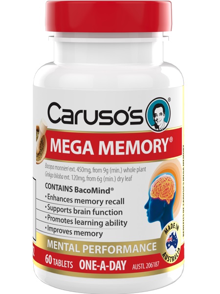 Carusos Natural Health Mega Memory Advanced