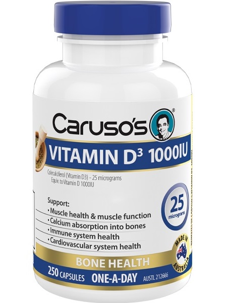 Carusos Vitamin D3 1000IU