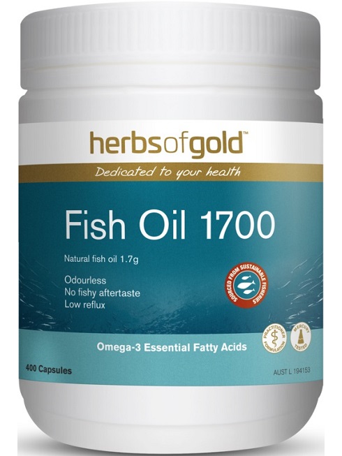 Herbs of Gold Fish Oil 1700 Odourless