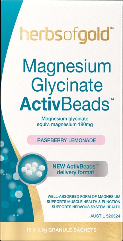 Herbs of Gold Magnesium Glycinate ActiBeads
