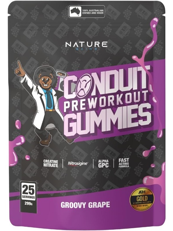 Nature Gains Conduit Pre Workout High Stim Gummies