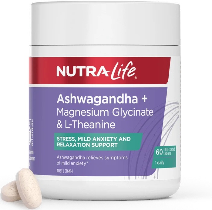 Nutra-Life Ashwaganda + Magneisum Glycinate + L-Theanine
