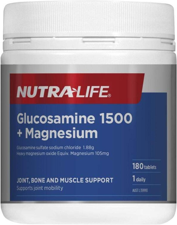 NutraLife Glucosamine 1500 Plus Magnesium Sporty's Health