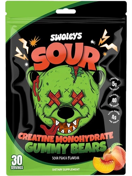 Swoleys Sour Creatine Monohydrate Gummy Bears