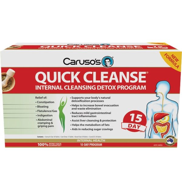Carusos Natural Health Quick Cleanse 15 Day Detox