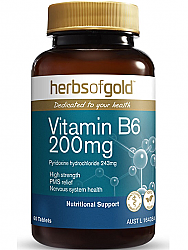 Herbs of Gold Vitamin B6 200mg