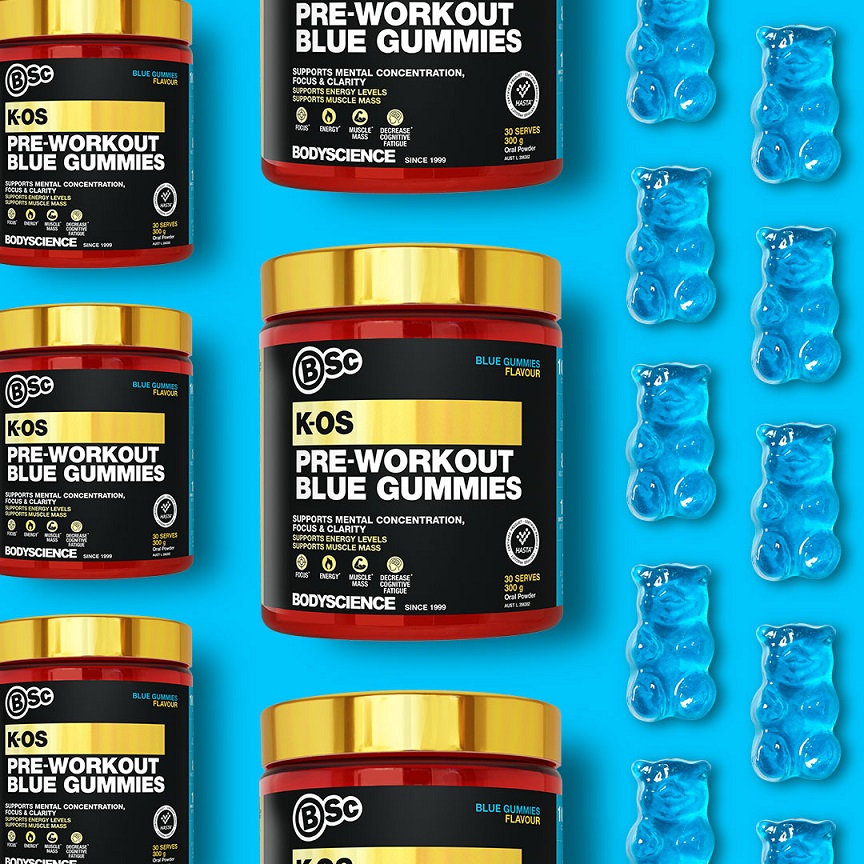 Blue Gummies Pre-Workout Products