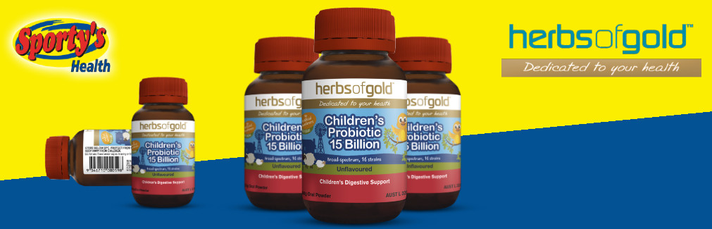 Herbs of Gold Probiotic Banner