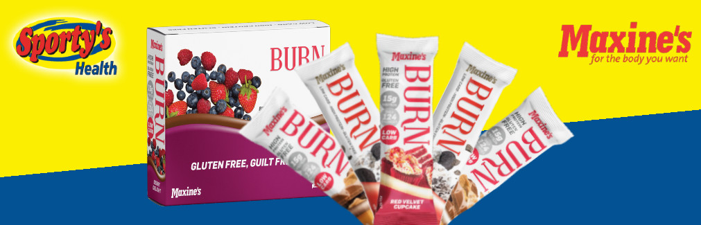 Maxines Burn Bars Banner