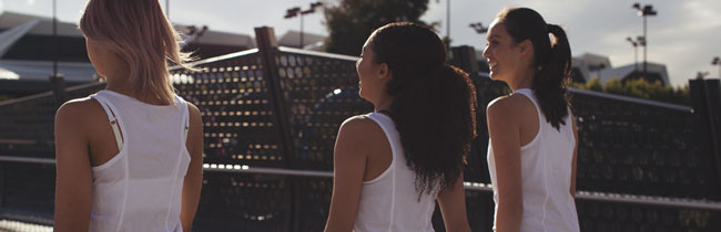 Sporty Looking women walking 