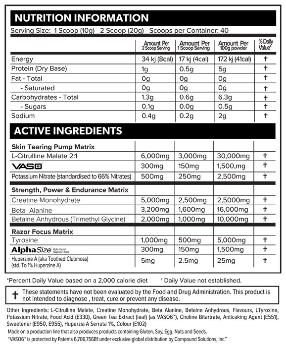 Nutritional Information