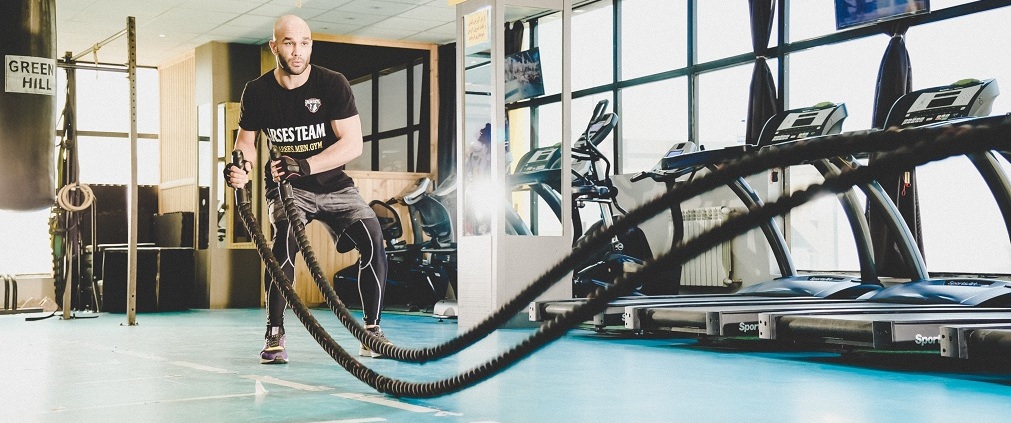 a man in the gym