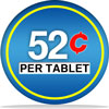 52c per tablet