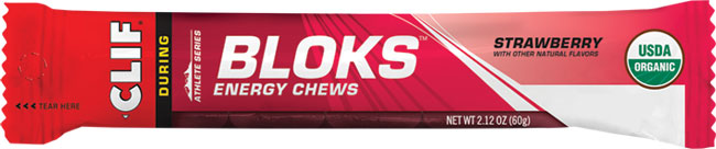 clif bloks strawberry flavour