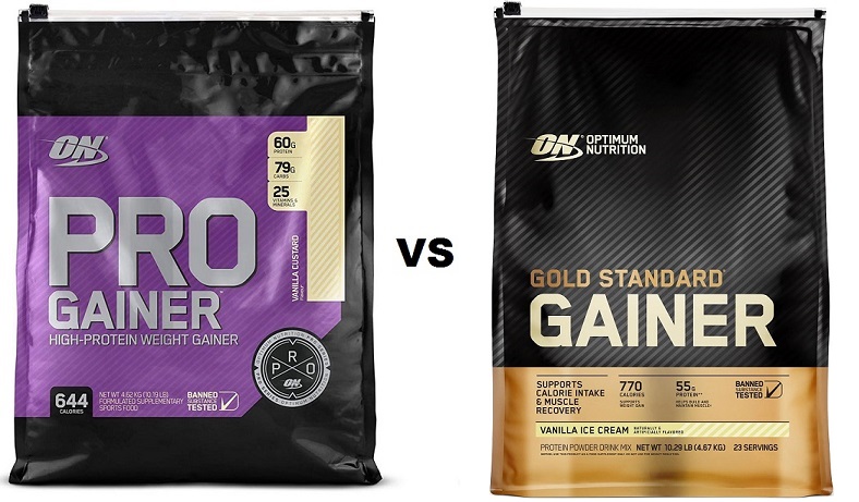 gold standard gainer vs pro gainer