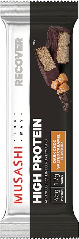 MUSASHI High Protein 12 X 90g Bars - Peanut Butter Flavour P45.7g